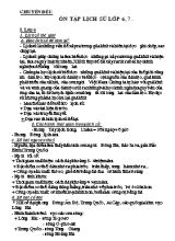 Chuyên đề ôn tập thi học sinh giỏi Lịch sử lớp 6,7